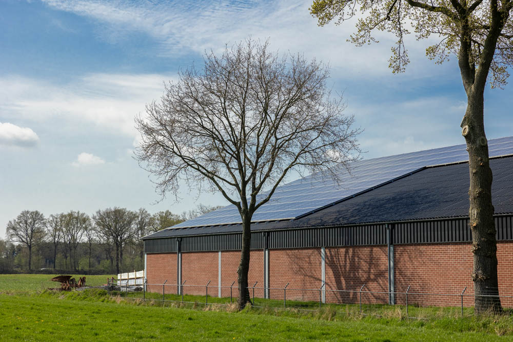 agrarische zonnepanelen geplaatst door Zonneklaar